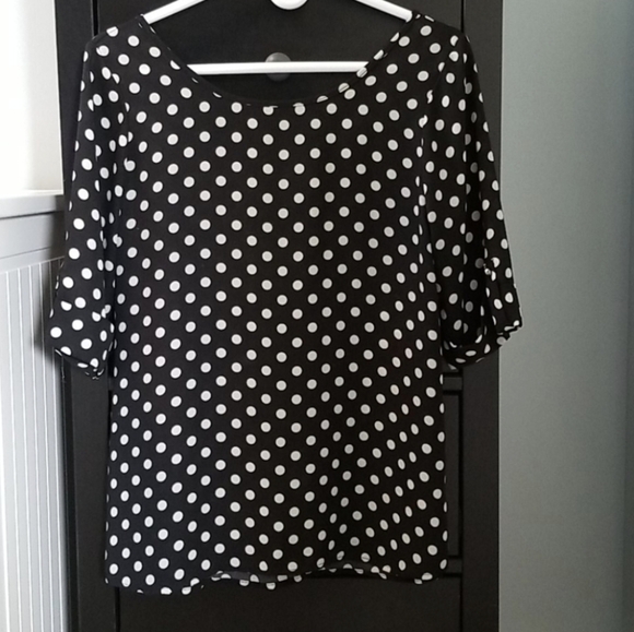 June & Ivy Tops - Polka Dot Women's Top